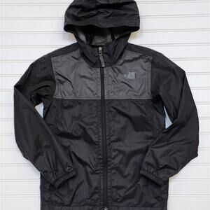 The North Face Boys Dryvent Rain Jacket Size M 10/12 Black/Gray